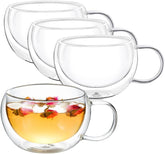 Wilmax Thermogläser mit Henkel 4er-Set 250 ml WL-888768/4A